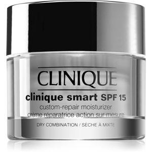 Clinique Clinique Smart™ SPF 15 Custom-Repair Moisturizer denní hydratační krém proti vráskám pro suchou a smíšenou pleť SPF 15 50 ml