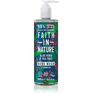 Faith In Nature Aloe Vera & Tea Tree přírodní tekuté mýdlo na ruce s extraktem z čajovníku 400 ml