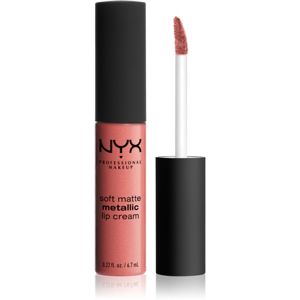NYX Professional Makeup Soft Matte Metallic Lip Cream tekutá rtěnka s metalicky matným finišem odstín 06 Cannes 6.7 ml