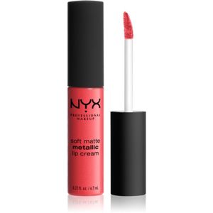 NYX Professional Makeup Soft Matte Metallic Lip Cream tekutá rtěnka s metalicky matným finišem odstín 07 Manila 6,7 ml