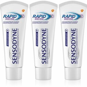 Sensodyne Rapid zubní pasta pro citlivé zuby 3x75 ml