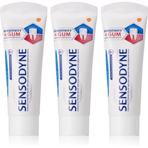 Sensodyne Sensitivity & Gum zubní pasta pro citlivé zuby 3x75 ml