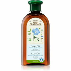 Green Pharmacy Hair Care Chamomile & Linseed Oil čisticí šampon pro barvené a melírované vlasy 350 ml