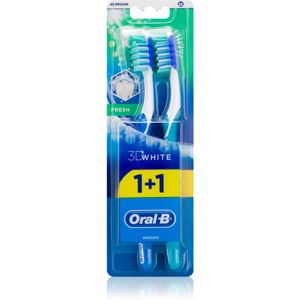 Oral B 3D White Fresh zubní kartáčky medium 2 ks 2 ks