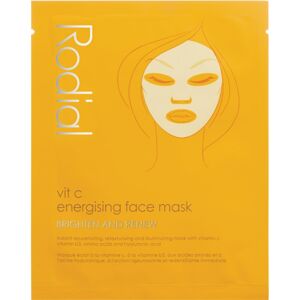 Rodial Vit C Energising Face Mask plátýnková maska pro rozjasnění a vitalitu pleti s vitaminem C 1 ks
