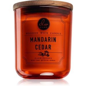 DW Home Mandarin Cedar vonná svíčka s dřevěným knotem 320,49 g