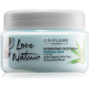 Oriflame Love Nature hydratační pleťový krém pro normální pleť Aloe Vera & Coconut Water 50 ml