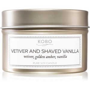 KOBO Coterie Vetiver and Shaved Vanilla vonná svíčka v plechovce 113 g