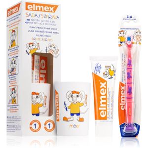 Elmex Kids 3-6 Years sada zubní péče pro děti Pink