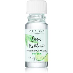 Oriflame Love Nature Organic Tea Tree & Lime čisticí olej pro problematickou pleť, akné 10 ml