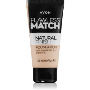 Avon Flawless Match Natural Finish hydratační make-up SPF 20 odstín 115P Pale Pink 30 ml