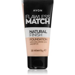 Avon Flawless Match Natural Finish hydratační make-up SPF 20 odstín 145P Ivory Pink 30 ml