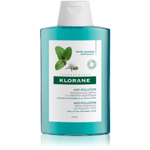 Klorane Máta Vodní čisticí detoxikační šampon pro vlasy vystavené znečištěnému ovzduší 200 ml