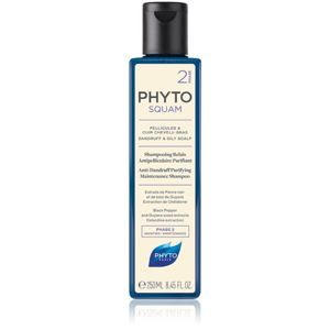 Phyto Phytosquam Anti-Dandruff Purifying Shampoo hloubkově čisticí šampon pro mastnou pokožku hlavy proti lupům 250 ml