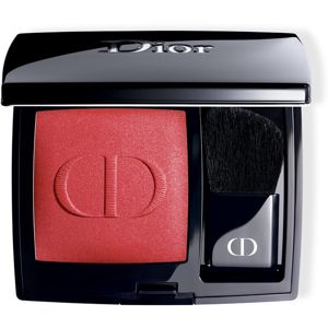 Dior Rouge Blush kompaktní tvářenka se štětcem a zrcátkem odstín 999 6,7 g