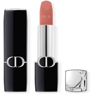 DIOR Rouge Dior dlouhotrvající rtěnka plnitelná odstín 100 Nude Look Velvet 3,5 g