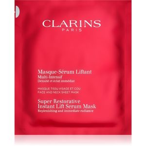 Clarins Super Restorative Instant Lift Serum Mask obnovující maska pro okamžité vyhlazení vrásek 30 ml