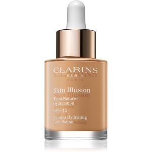 Clarins Skin Illusion Natural Hydrating Foundation rozjasňující hydratační make-up SPF 15 odstín 114 Cappuccino 30 ml