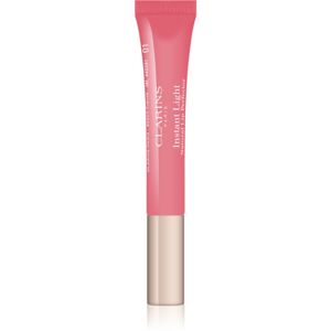 Clarins Lip Perfector Shimmer lesk na rty s hydratačním účinkem odstín 01 Rose Shimmer 12 ml