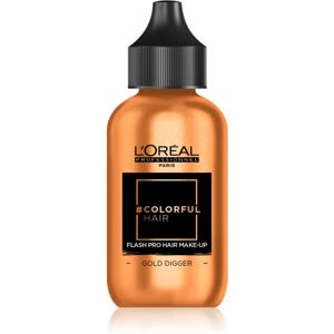 L’Oréal Professionnel Colorful Hair Pro Hair Make-up jednodenní vlasový make-up odstín Gold Digger 60 ml