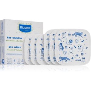 Mustela ECO Reusable & Washable Wipes čisticí ubrousky pro děti od narození 6 ks