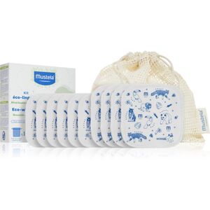 Mustela ECO Reusable & Washable Wipes čisticí ubrousky pro děti od narození 10 ks