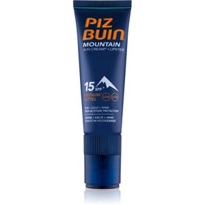 Piz Buin Mountain ochranný krém na obličej a balzám na rty 2 v 1 SPF 15 20 ml