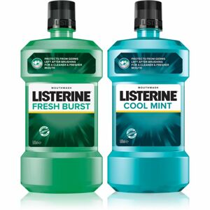 Listerine Fresh Burst a Cool Mint Duopack ústní voda pro svěží dech 2x500 ml