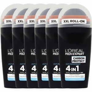 L’Oréal Paris Men Expert Carbon Protect antiperspirant roll-on (výhodné balení)