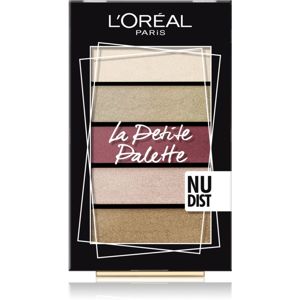 L’Oréal Paris La Petite Palette paletka očních stínů odstín Nudist 5 x 0.8 g
