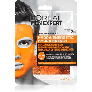 L’Oréal Paris Men Expert Hydra Energetic hydratační plátýnková maska pro muže 30 g