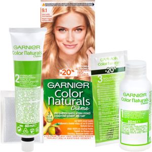 Garnier Color Naturals Creme barva na vlasy odstín 9.1 Natural Extra Light Ash Blond