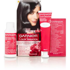 Garnier Color Sensation barva na vlasy odstín 1.0 Ultra Onyx Black 1 ks