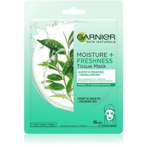 Garnier Skin Naturals Moisture+Freshness super hydratační čisticí textilní maska pro normální až smíšenou pleť 28 g