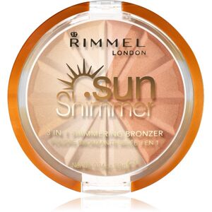Rimmel Sun Shimmer třpytivý bronzující pudr odstín 001 Gold Princess 9.9 g