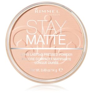 Rimmel Stay Matte pudr odstín 002 Pink Blossom 14 g
