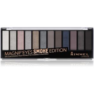 Rimmel Magnif’ Eyes paleta očních stínů odstín 003 Smoked Edition 14.16 g