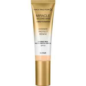 Max Factor Miracle Second Skin hydratační krémový make-up SPF 20 odstín 01 Fair 30 ml