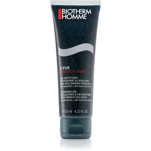 Biotherm Homme T-Pur Anti Oil & Shine Salty Gel Cleanser čisticí gel na obličej 125 ml