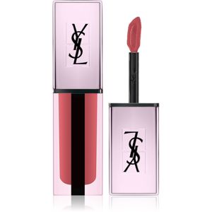 Yves Saint Laurent Vernis À Lèvres Water Stain Glow vysoce pigmentovaný lesk na rty 203 Restricted Pink 5.9 g