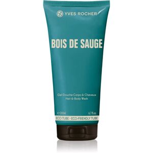 Yves Rocher Bois De Sauge sprchový gel na tělo a vlasy pro muže 200 ml