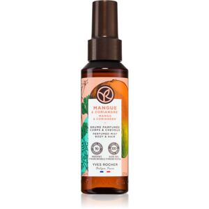 Yves Rocher Bain de Nature parfémovaný sprej na tělo a vlasy pro ženy Mango & Coriander 100 ml