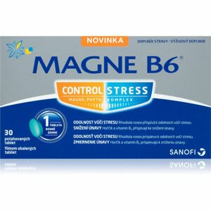 Magne B6 Stress Control doplněk stravy s vysokým obsahem hořčíku 30 ks