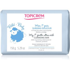 Topicrem BABY My 1st Gentle Ultra-Rich Cleansing Bar jemné čisticí mýdlo pro miminka a děti 150 g