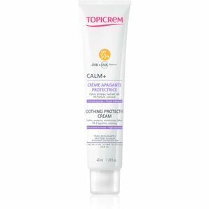Topicrem CALM+ Soothing Protective Cream krém na opalování SPF 50+ na tělo a obličej 40 ml