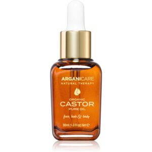 Arganicare Organic Castor za studena lisovaný olej na vlasy 30 ml