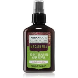 Arganicare Macadamia 10 In 1 Leave-In Hair Repair bezoplachová péče pro suché a poškozené vlasy 150 ml