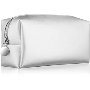 Notino Basic kosmetická taška dámská malá stříbrná (21 × 9 × 7 cm)