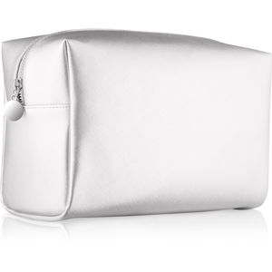 Notino Basic kosmetická taška dámská velká stříbrná (26 × 16 × 11 cm)