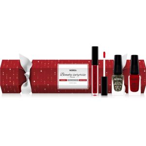 NOBEA Beauty Surprise Christmas Cracker Red kosmetická sada pro ženy